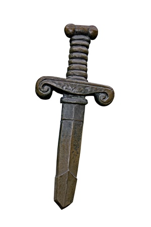 A Vintage Solid Metal Medieval Fighting Dagger.の写真素材