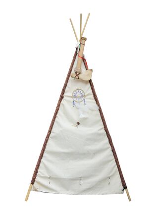 A Traditional South American Style Teepee Tent.の写真素材