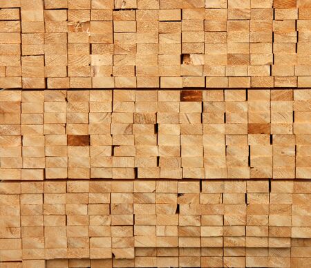 A Neat Stack of Prepared and Cut Timber.