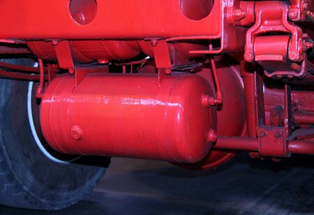 The Air Brake Cylinder of a Large Lorry Truck 