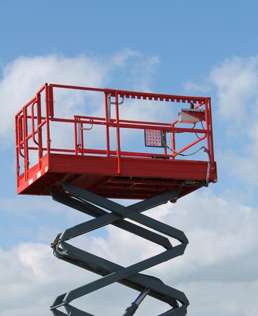 The Platform of a Hydraulic Lift Equipment の写真素材