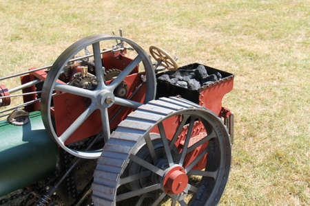 The Workings of a Small Vintage Steam Traction Engine.の写真素材