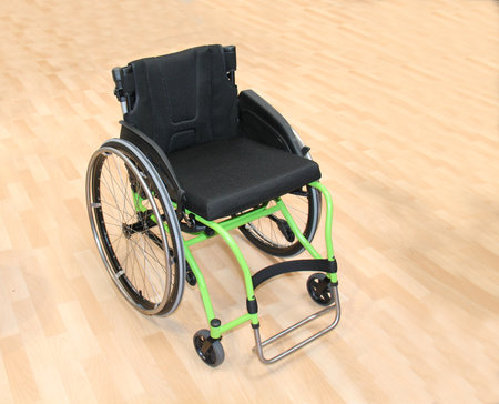A Modern Four Wheel Lightweight Manual Wheelchair.の写真素材