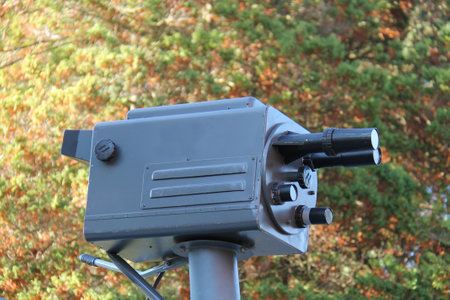 A Vintage Roof Mounted Outside Broadcast TV Camera.の写真素材