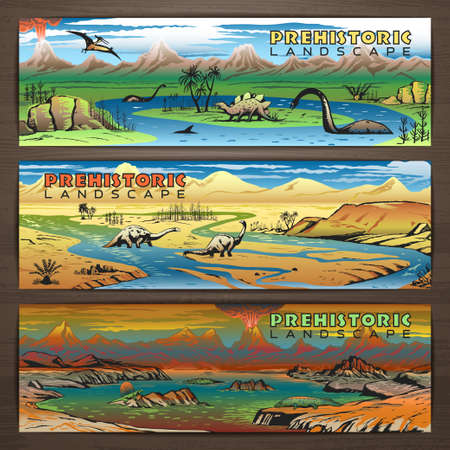 Vector of Prehistoric theme banner - ID:1-53979093 - Royalty Free Image ...