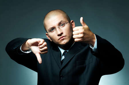 A Young businessman. Is good or bad