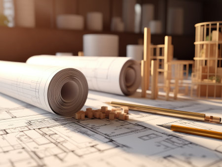 Modern Home Sketch Design Planの写真素材