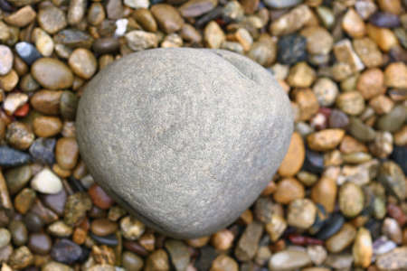 Pebble and big stoneの写真素材