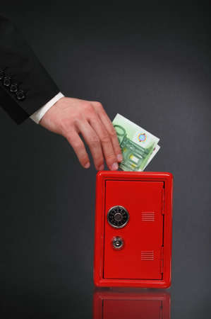 Make your money work. Business concept with euro の写真素材