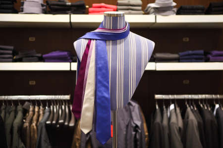 Ties on the mannequin in shop for men
の写真素材