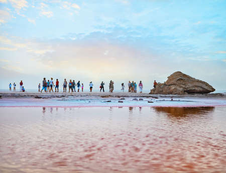 The dramatic and mysterious scene in Salt Lake. Tunisia