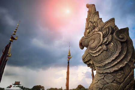Nong Nooch Tropical Botanical Garden, details, stormy weather, Pattaya, Thailandの写真素材