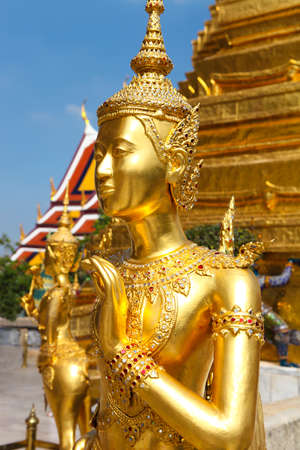 Phra Kaeo, Temple of the Emerald Buddha,Bangkok Thailand. Detailsの写真素材