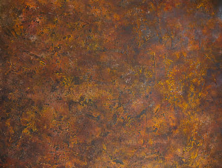 Brown rusty abstract background with painted welding joint