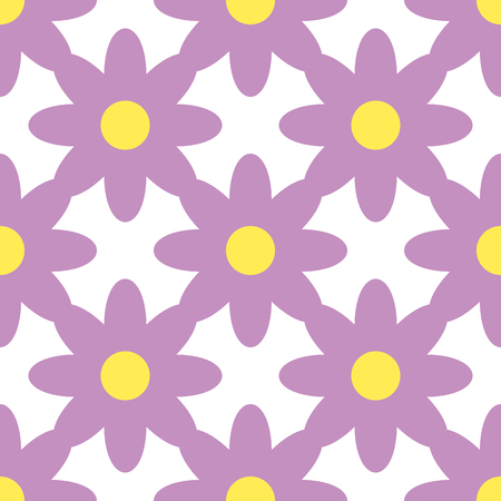 Floral seamless pattern of bright color pretty summer sweetのイラスト素材