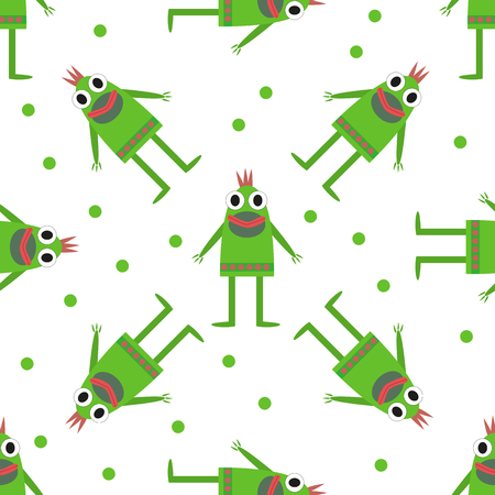 set of monsters in Flete muzzle funny children painted different patternのイラスト素材