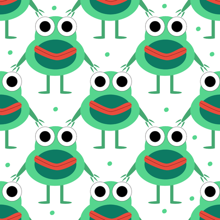 set of monsters in Flete muzzle funny children painted different patternのイラスト素材