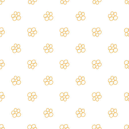 Flowers seamless pattern. Doodle style. Hand drawing. Delicate texture for your design.のイラスト素材