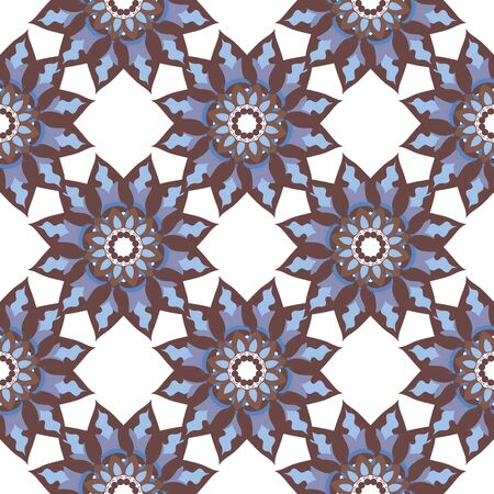 Mandala seamless pattern. Vintage. Hand drawn background.のイラスト素材