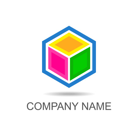 Geometric figures. Logo. Company. Icon. Modern. For your design.のイラスト素材