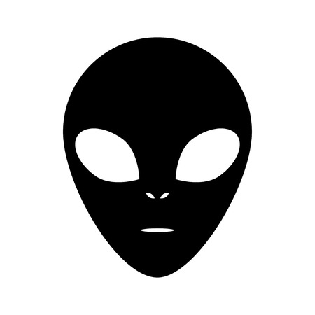 The newcomer. Extraterrestrial civilizations. Alien. Icon. Flying saucer. For your design.のイラスト素材