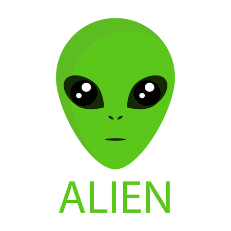 The newcomer, extraterrestrial civilizations. Alien icon, flying saucer for your design.のイラスト素材