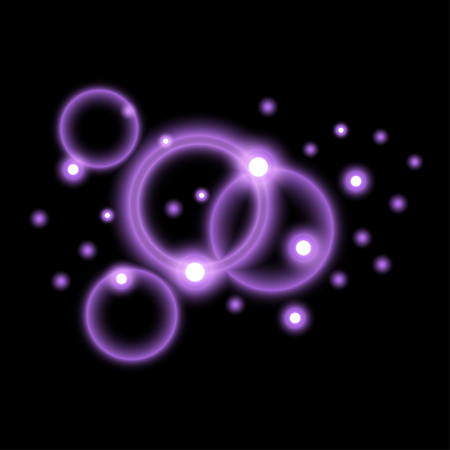 Sequins Lights Effect on a black background.のイラスト素材