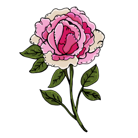 Peonies. Beautiful flowers. Manual drawing. Spring. A set of plants. For postcards, covers. Print on clothes.のイラスト素材
