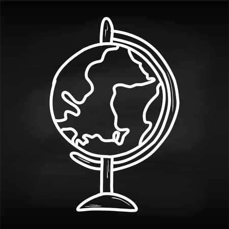 Training. World Book Day. April. Knowledge. Reading. World For your design Chalk board Schoolのイラスト素材