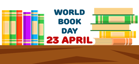 Books Training. World Book Day. April. Knowledge. Reading For your designのイラスト素材