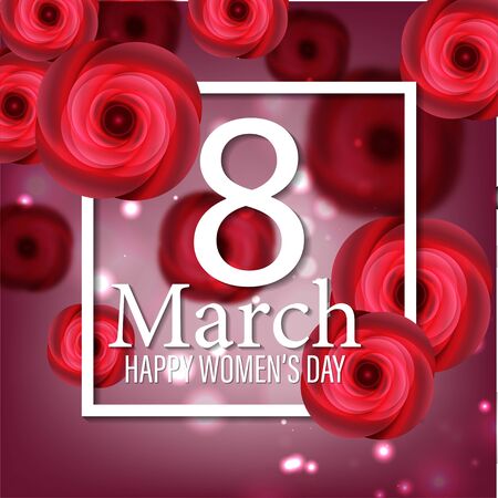 March 8. International Women's Day. Gift card. For your design.のイラスト素材