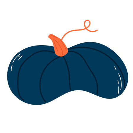 Pumpkin. Doodle. Hand drawing. Vector illustration in modern style. Festive pumpkin. Autumn vegetable.のイラスト素材