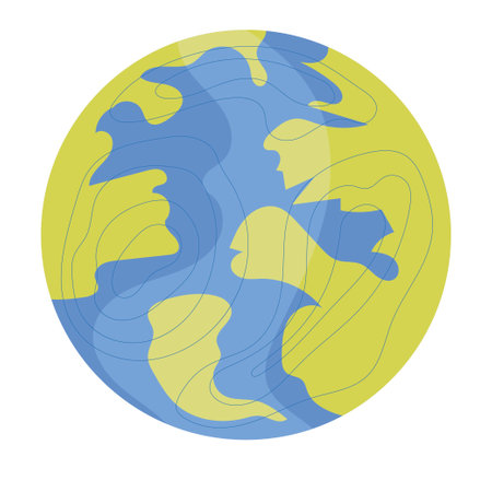 Planet Earth. Climate. Icon. Object isolated on white backgroundのイラスト素材