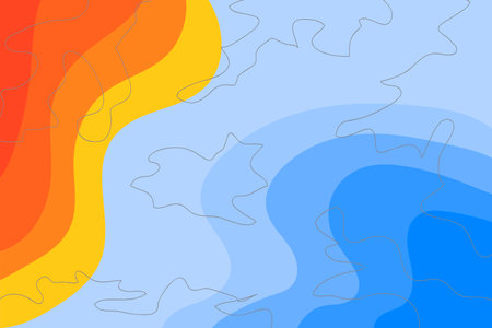 Climate map of the earth. Global warming.のイラスト素材