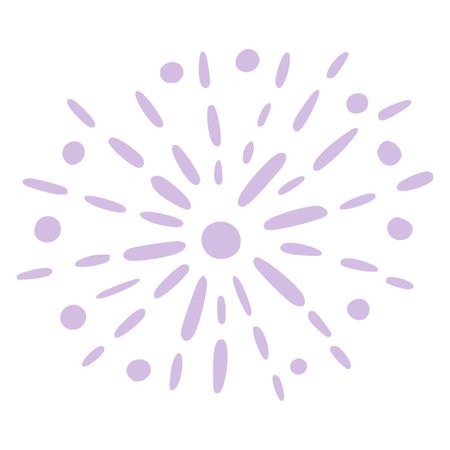 Abstract star. Doodle. Hand drawing. Explosion. Simple styleのイラスト素材