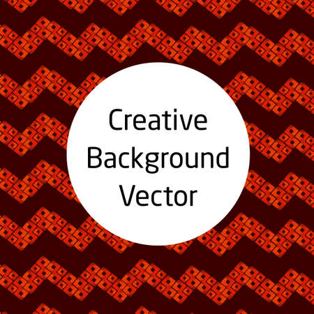 Decor background with orange zigzag design.のイラスト素材