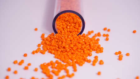 Many Orange Beadsの写真素材