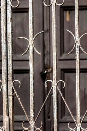 Fragment of old lattice in day light