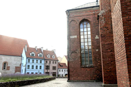 Old Riga city in early summer morning