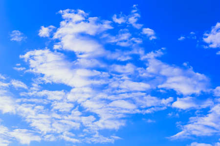Nice white clouds against bright blue sky