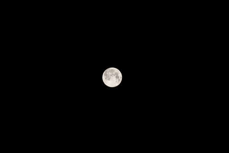 Nice full moon on background of dark sky