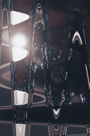 Abstract background in shades of brownの写真素材