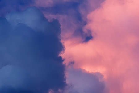 Great pink-grey storm sky for eternal emotions