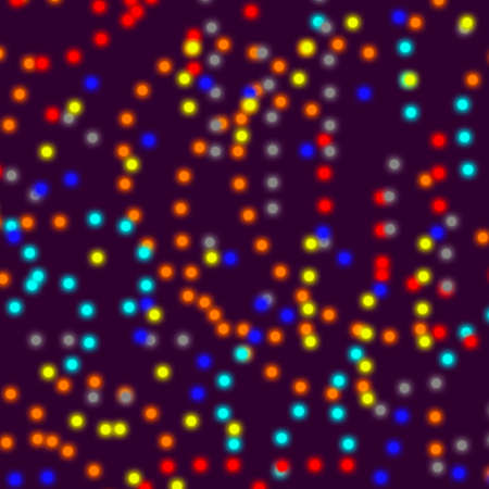 Multicolored dots on dark purple background blur for crew ideasの写真素材