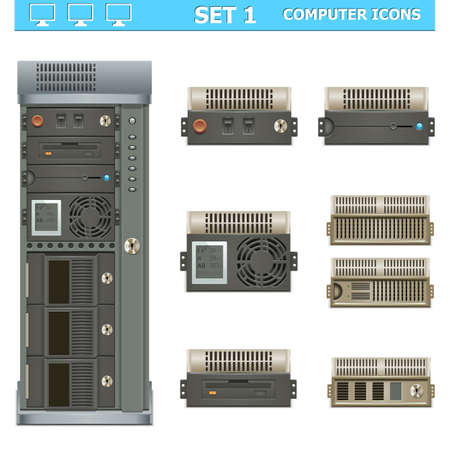 Vector computer icons set 1のイラスト素材