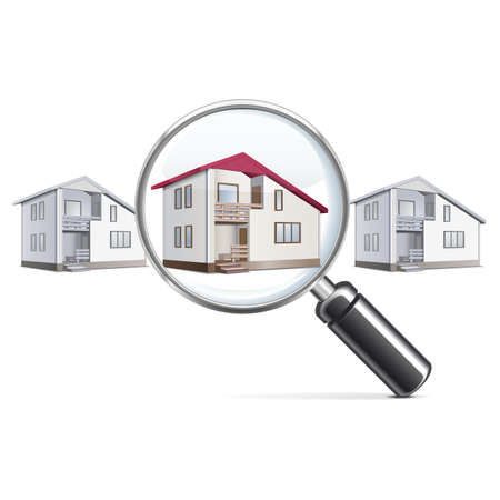 Vector House with Lensのイラスト素材