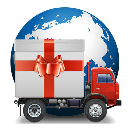 Vector Gifts Delivery Conceptのイラスト素材