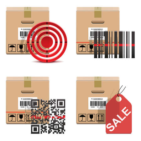 Vector Shipment Icons Set 18のイラスト素材