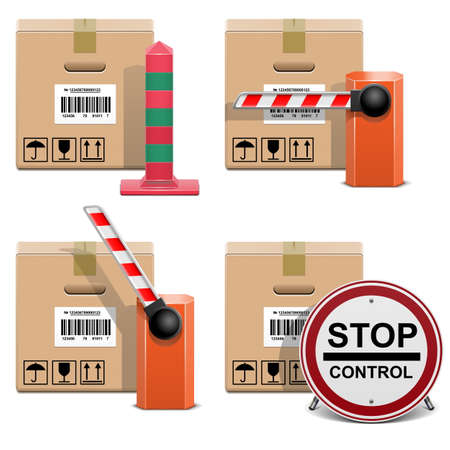 Vector Shipment Icons のイラスト素材