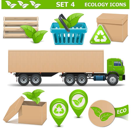 Vector Ecology Icons Set 4のイラスト素材